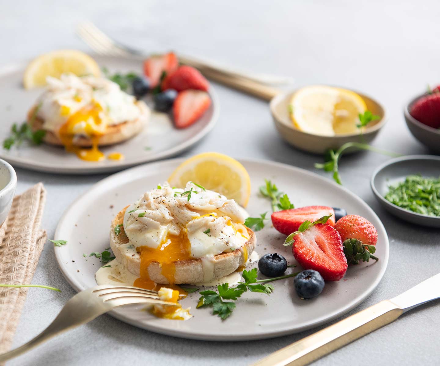 Crab Benedict Chicken of the Sea