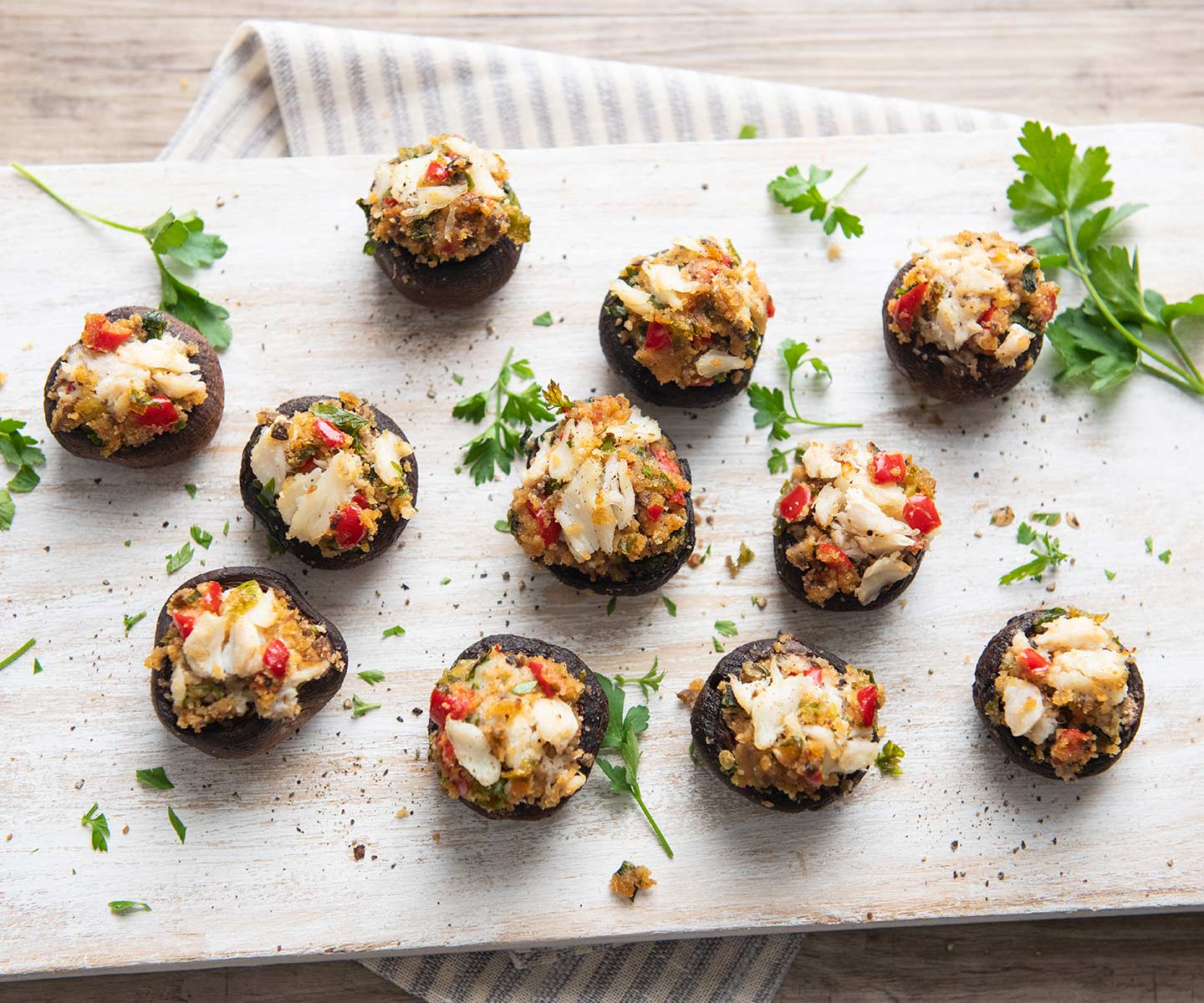 Crabmeat Stuffed Mushrooms Chicken of the Sea