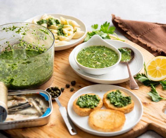 Easy Italian Salsa Verde With Sardines 