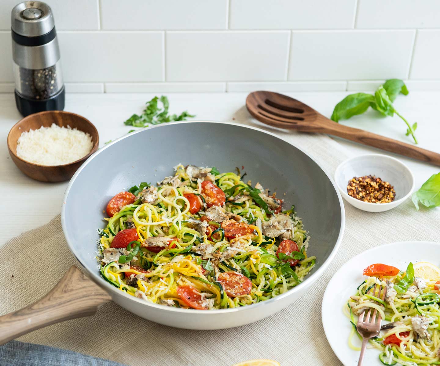 Sardine Zucchini Noodles Chicken of the Sea