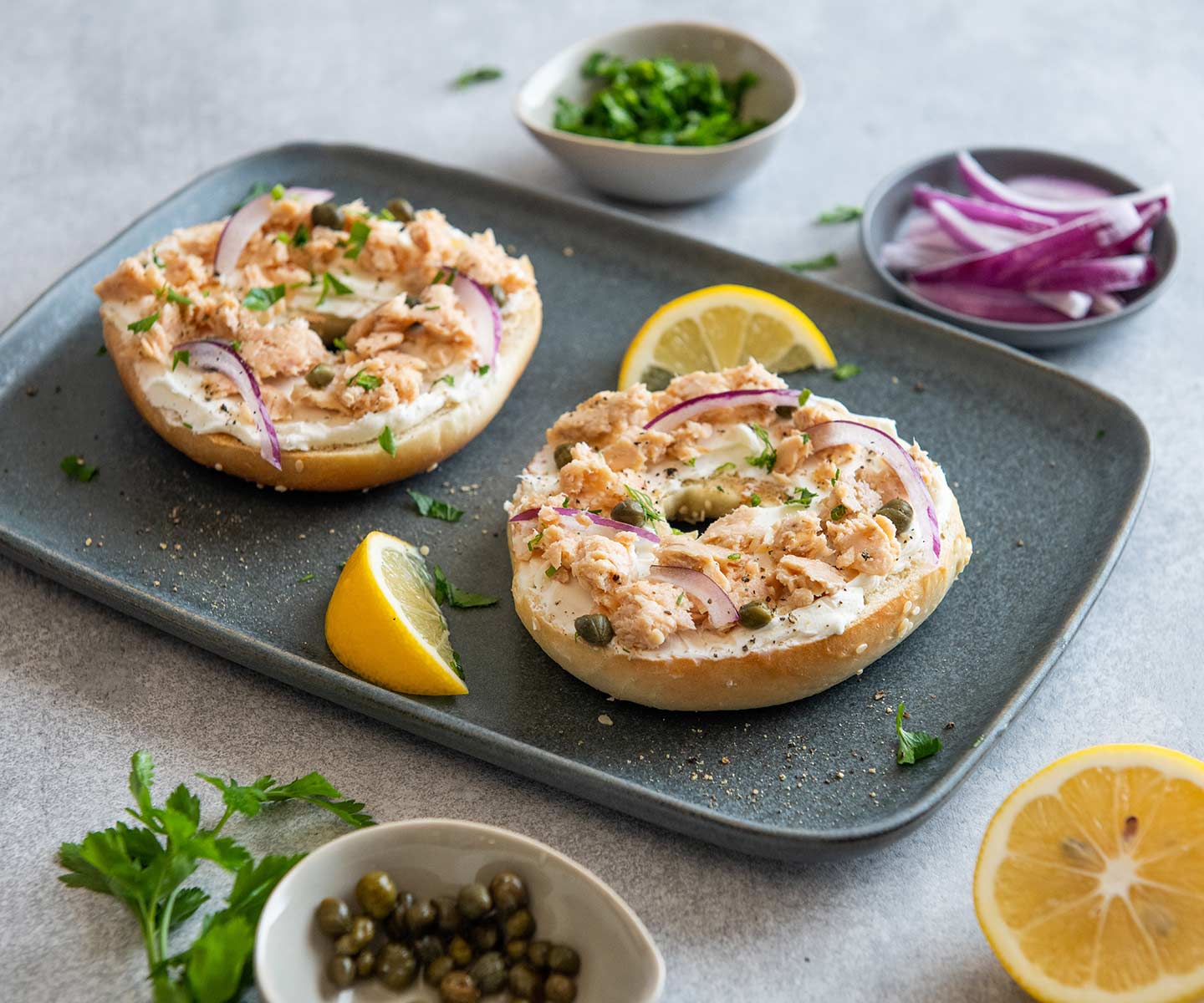 Smoked Salmon Bagel | Chicken of the Sea