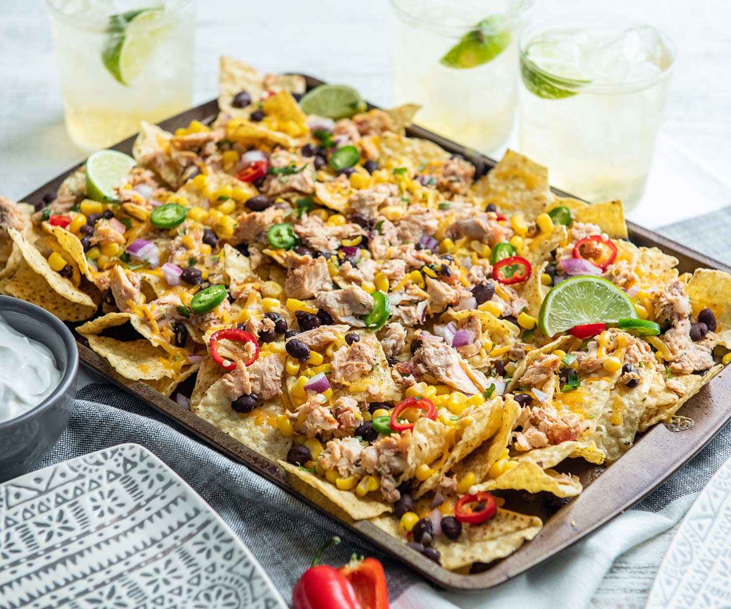 Southwestern Salmon Nachos Chicken of the Sea