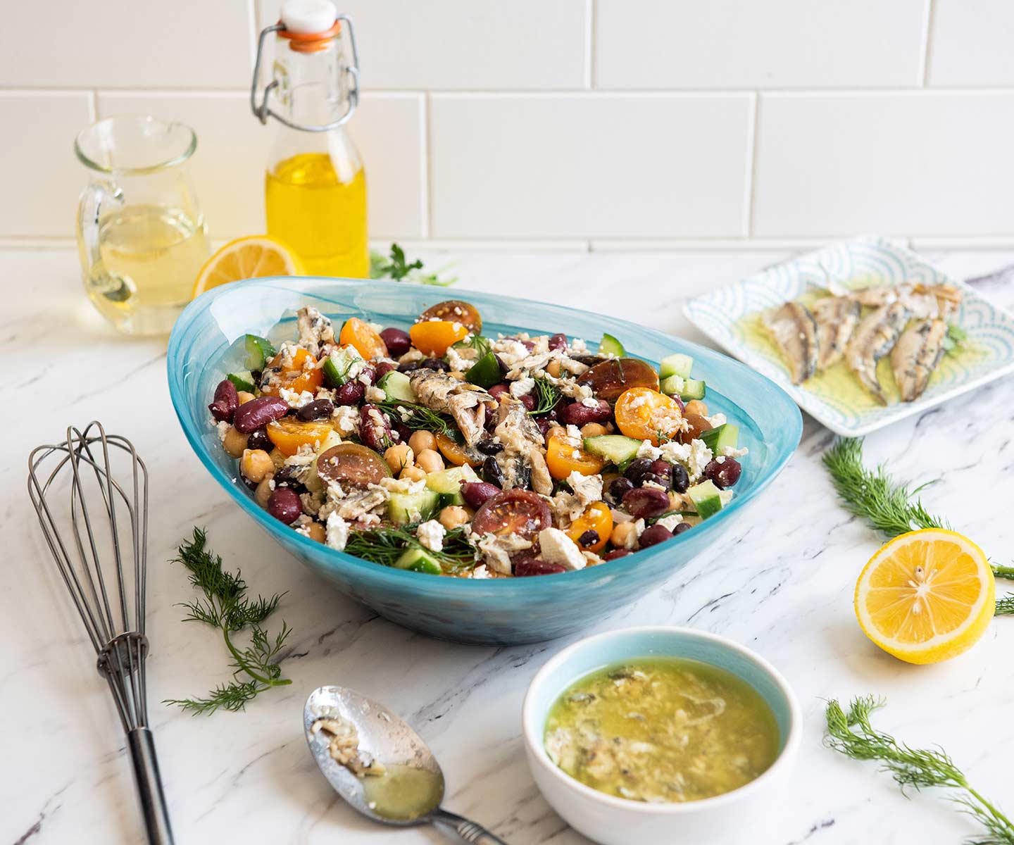 Three Bean Salad with Sardines Chicken of the Sea