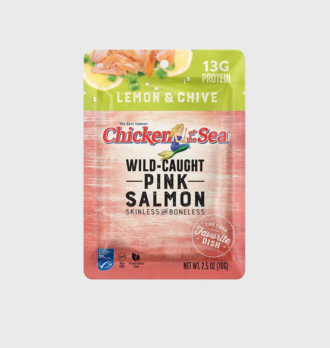 https://chickenofthesea.com/wp-content/uploads/2022/05/Pink-Salmon-Lemon-And-Chive-2p5oz-pouch-hero-1116x1175.jpg